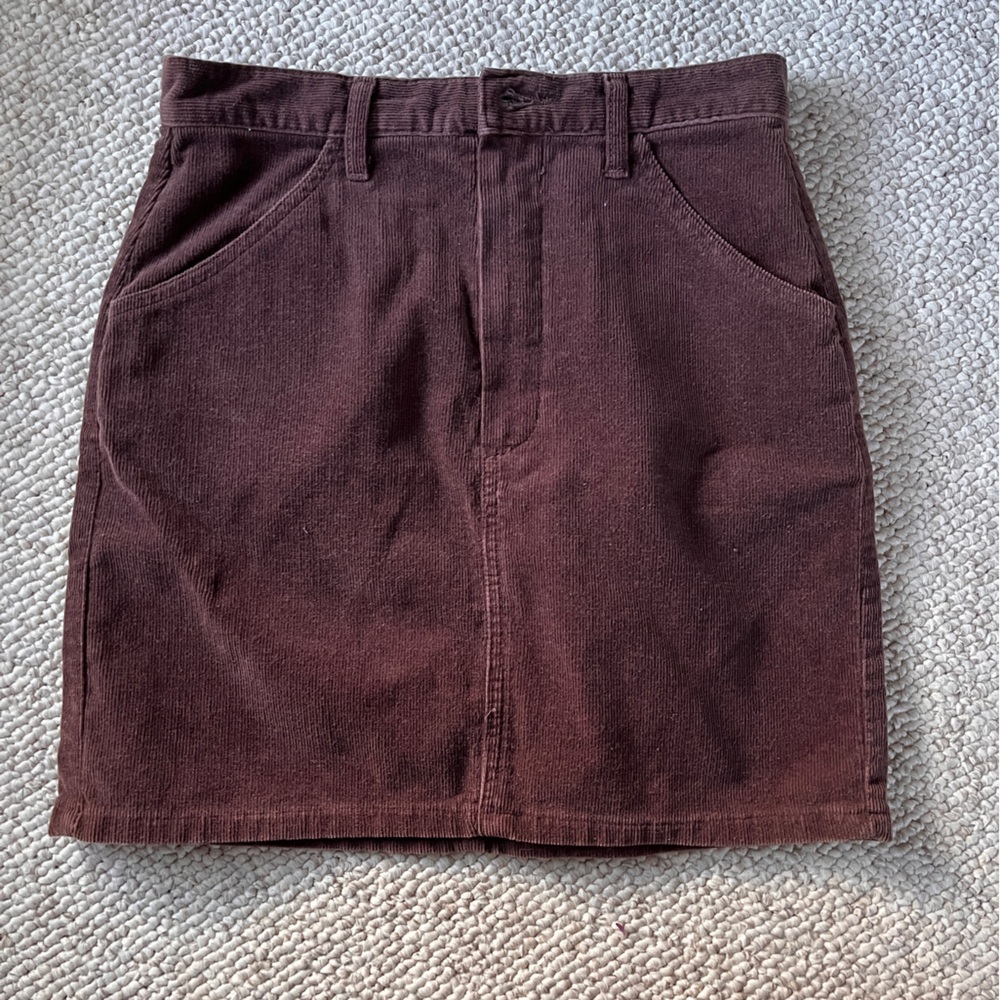 Guess Brown Corduroy Mini Skirt